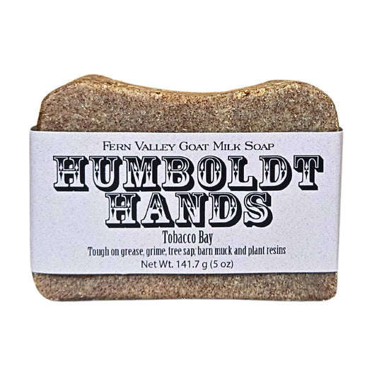 Handmade Natural Goat Milk Soap | Humboldt Hands Heavy-Duty Hand Cleaner| Tobacco Bay