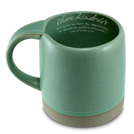 LCP Coffee Mug Share Kindness Seafoam Green
