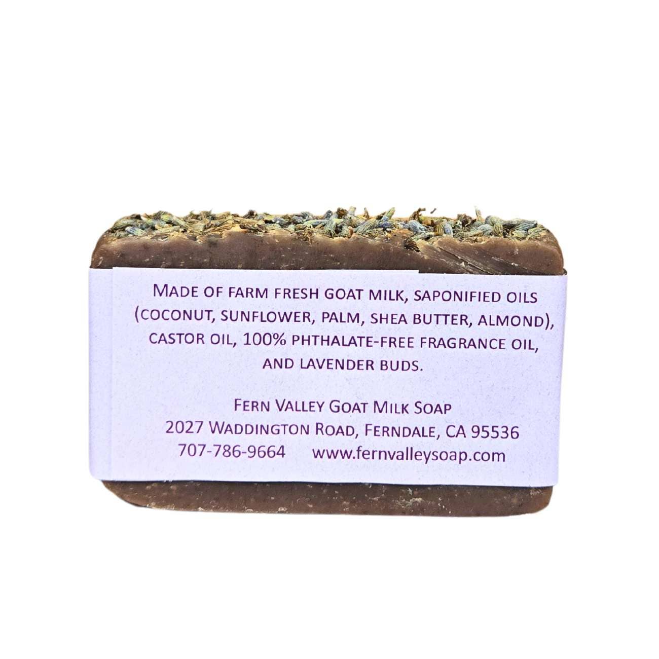 Handmade Natural Goat Milk Soap | Moisturizing Lavender and Black Amber