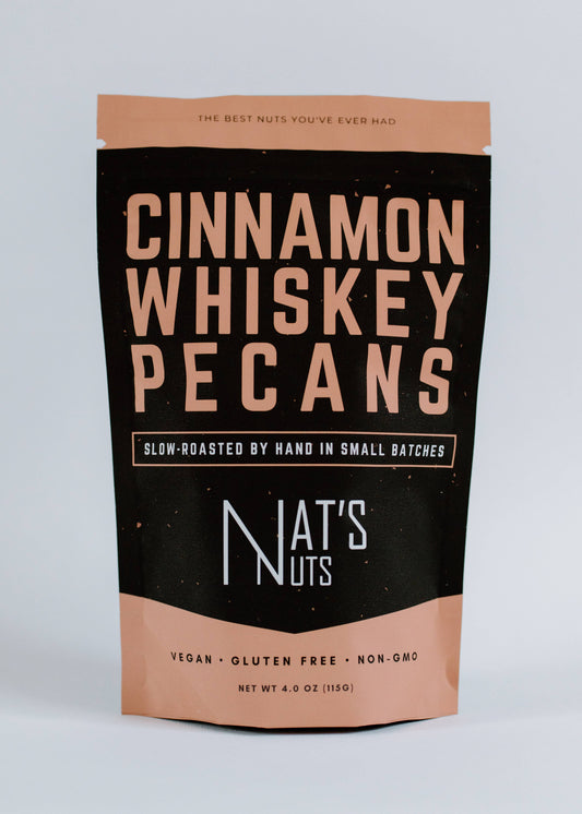 Nat’s Nuts - Cinnamon Whiskey Pecans | Gourmet Roasted Nuts