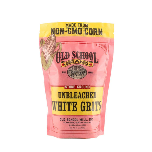 Old School - Stone Ground White Grits, 1lb