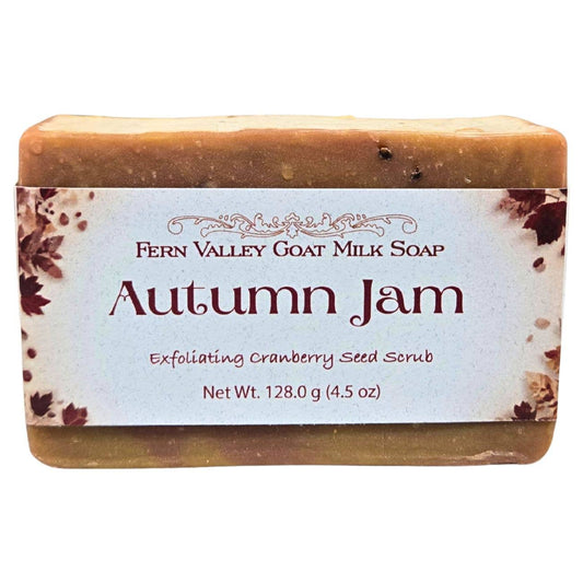 Handmade Natural Goat Milk Soap | Autumn Jam | Cranberry Seed Scrub