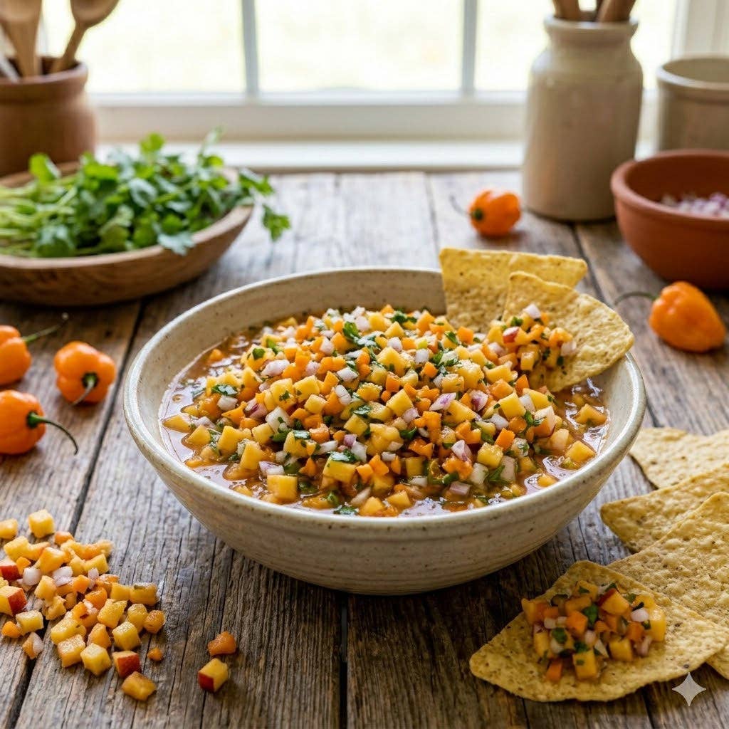 Farmstand Goods - Peach Habanero Salsa