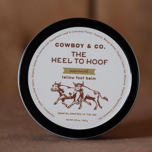 Cowboy & Co. - Cooling Foot Tallow Balm for Dry, Cracked Heels - Peppermint