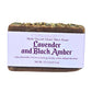 Handmade Natural Goat Milk Soap | Moisturizing Lavender and Black Amber