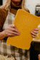 Beeswax Candle "Bee" Inspired - Alert + Energize - Glass + Bamboo -