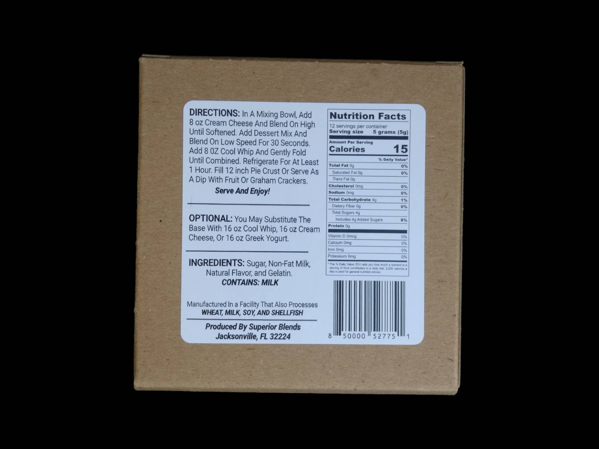 Superior Blends - Crème Brulee Dessert Mix 